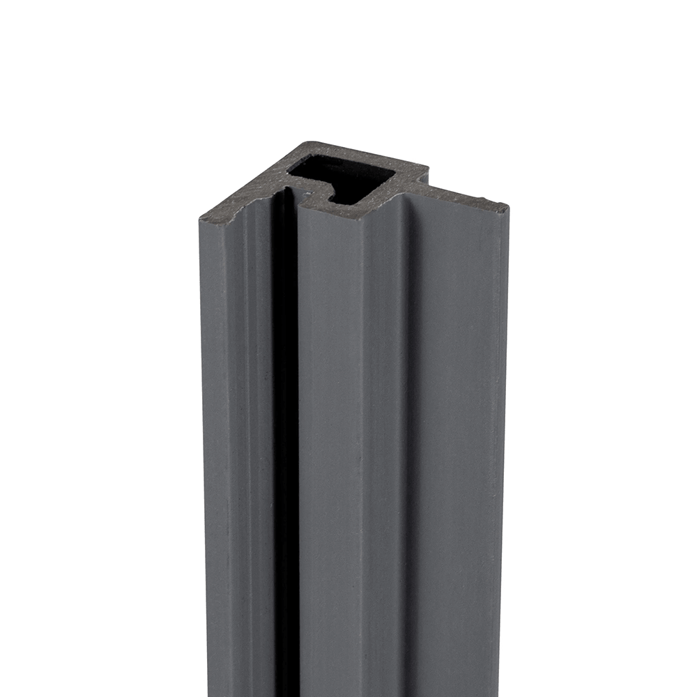 Triton Grey Composite Slatted Internal Cladding Corner 3.6m image